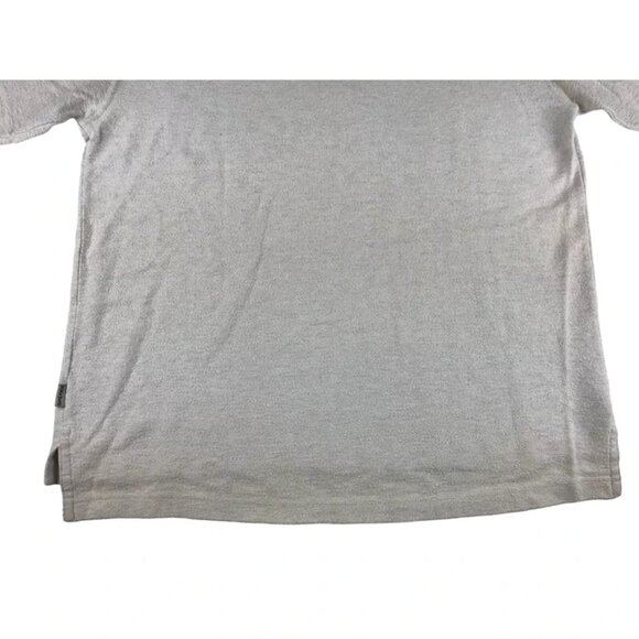 Work‎ Wear Mens Beige Vintage Look Short Sleeve Split Neck T Shirt Size Medium - Picture 10 of 10